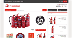 Desktop Screenshot of nationwidefireextinguishers.co.uk