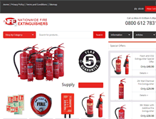 Tablet Screenshot of nationwidefireextinguishers.co.uk